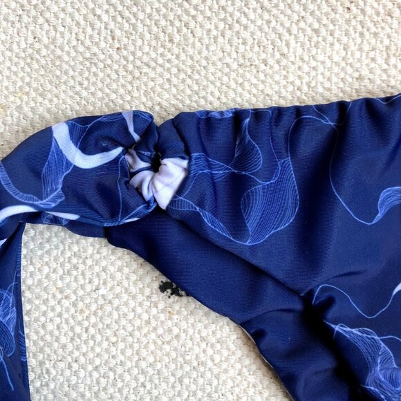 Stria Swim Cheeky Blue Tie Bikini Bottoms - Picture 2 of 6
